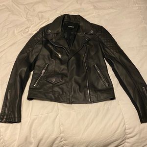 Black leather jacket express